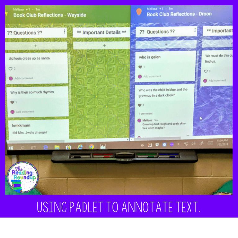 A Reading Response Example with Padlet 111