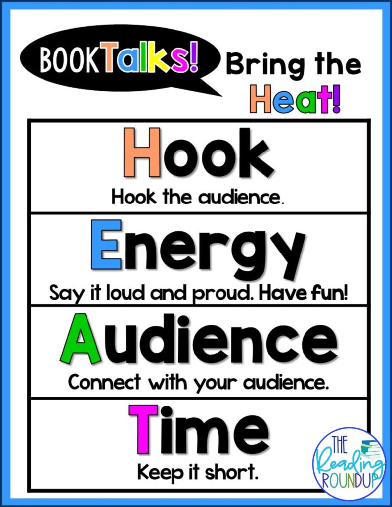 Bring the Heat to your Book Talks with these free book talk template from the Reading Roundup. 