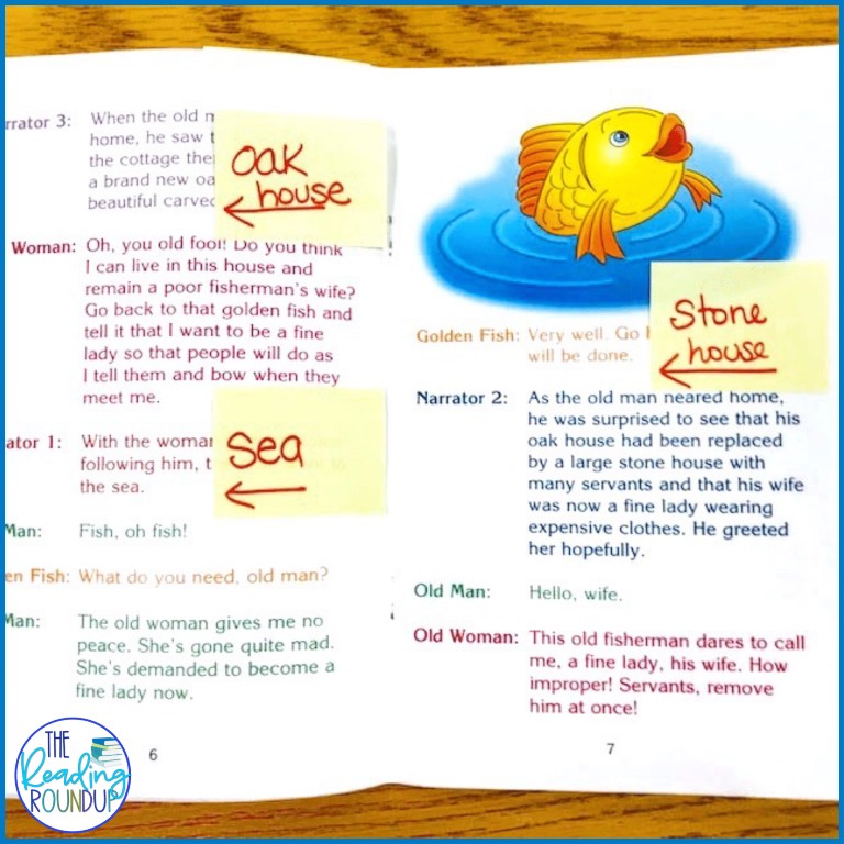 Students can use readers theater to identify the setting of the story.