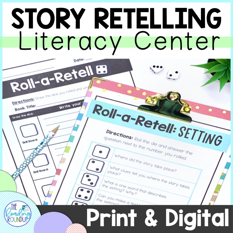Make Literacy Centers Fun with a Reading Comprehension Dice Game 1