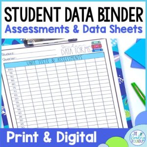 Student Reading Data Binder Sheets