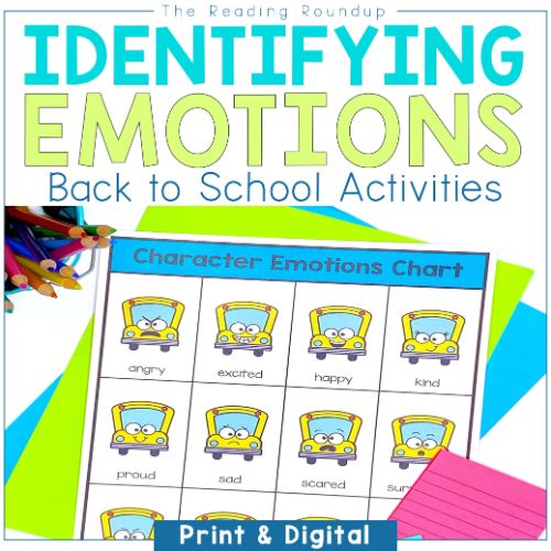 Back to School Identifying Character Emotions Activities 1 Back to School Identifying Character Emotions Activities
