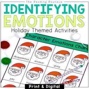 Christmas Identifying Character Emotions Activities