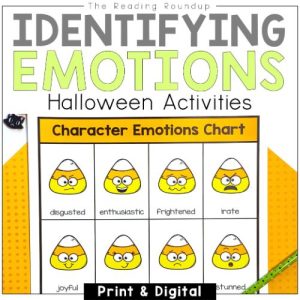 Halloween Identifying Character Emotions Activities