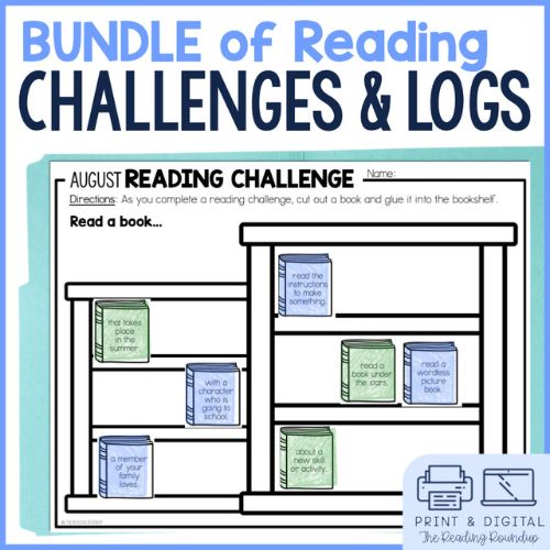 Monthly Independent Reading Challenges Bundle 1 Monthly Independent Reading Challenges