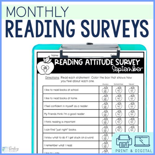Monthly Reading Attitude Surveys and Interest Inventories 1 Monthly Reading Attitude Surveys and Interest Inventories