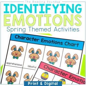 Spring Identifying Character Emotions Activities