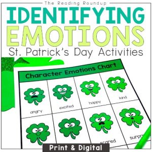 St. Patrick's Day Identifying Character Emotions Activities