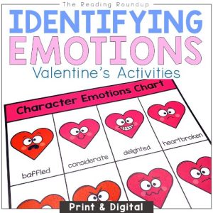 Valentine's Day Identifying Character Emotions Activities