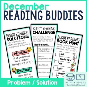 Winter Holiday Reading Buddies Activities for Problem and Solution